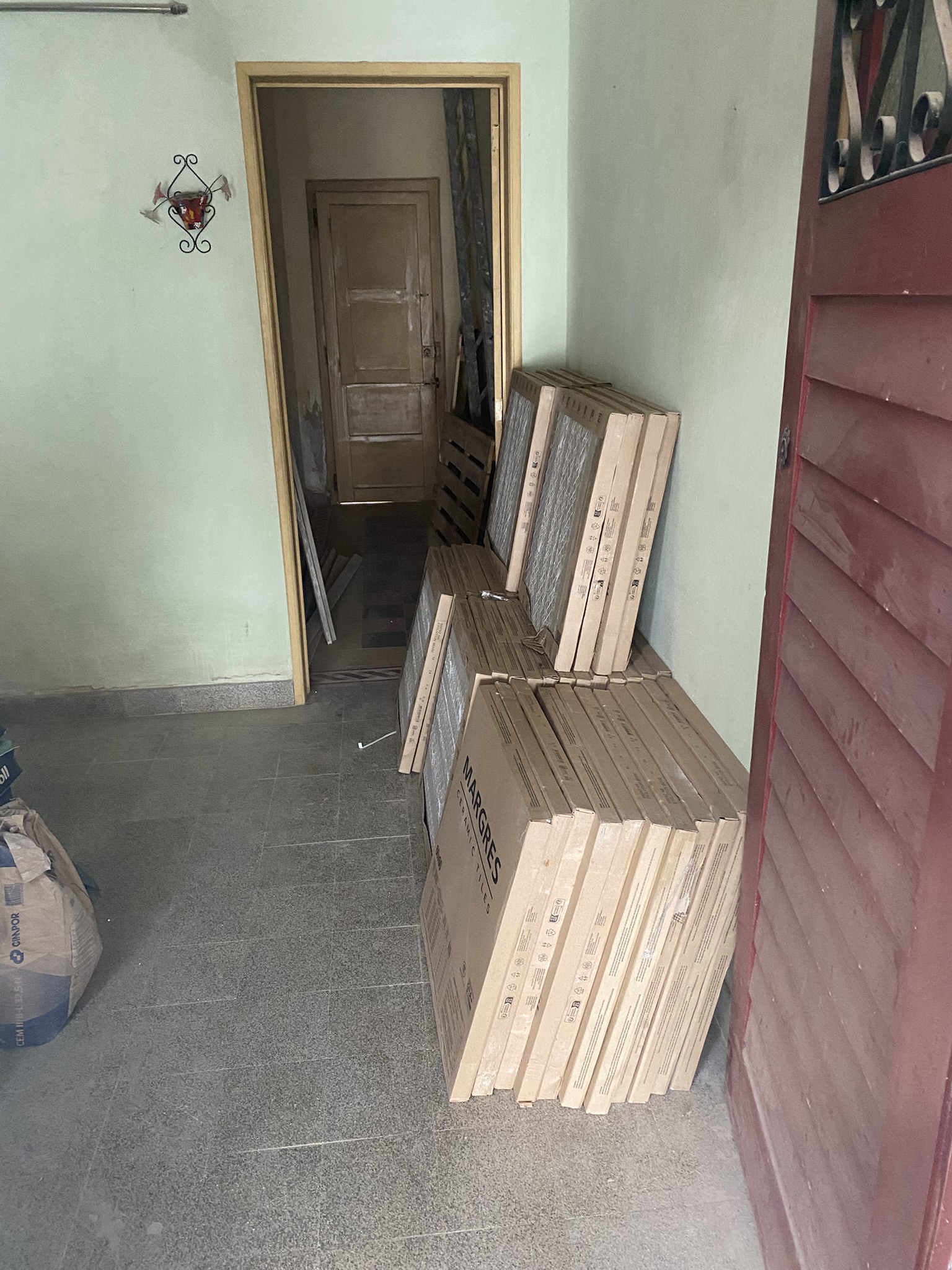 1 floor indoor tiles arrived