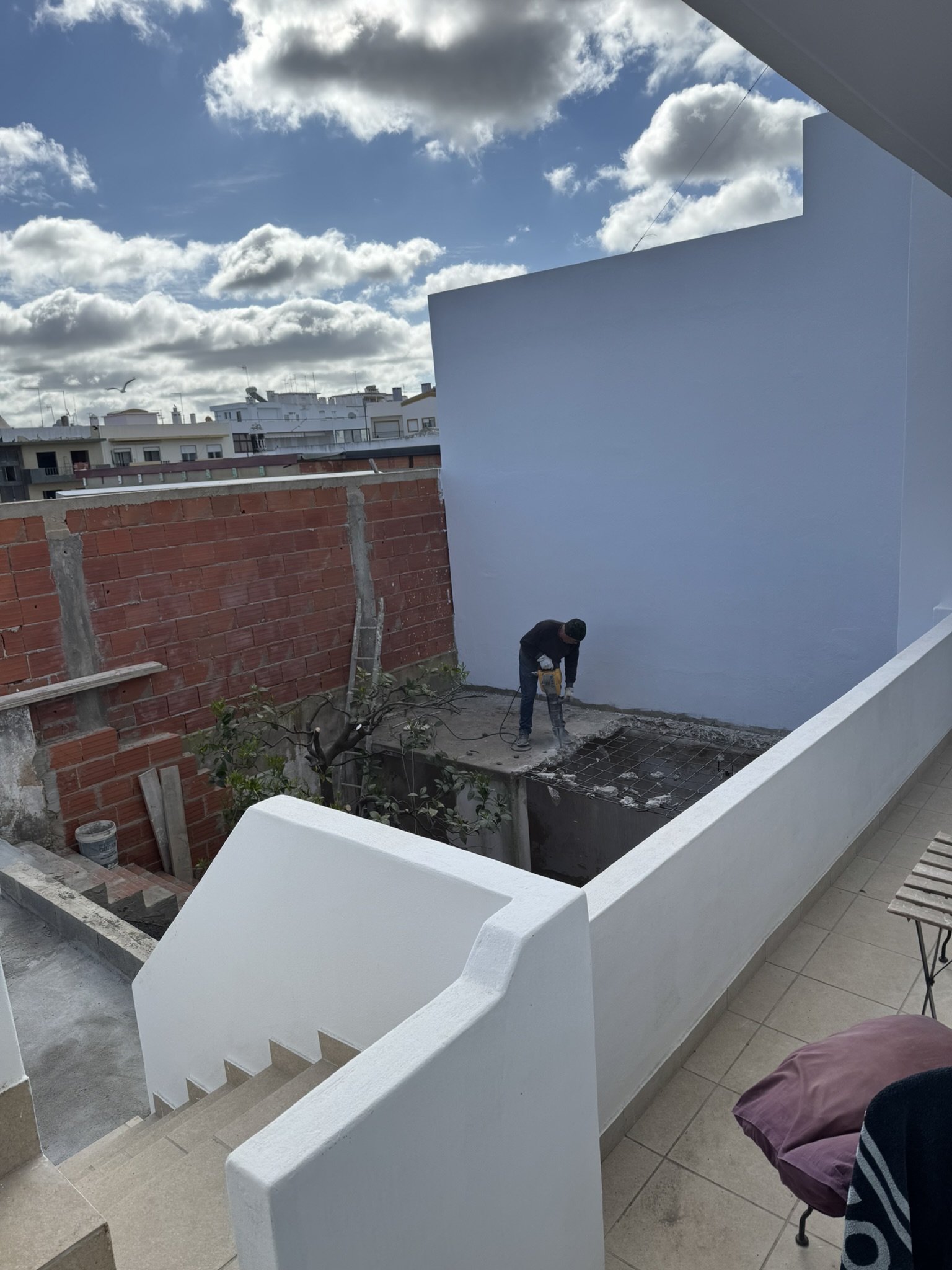 Shed roof demolition