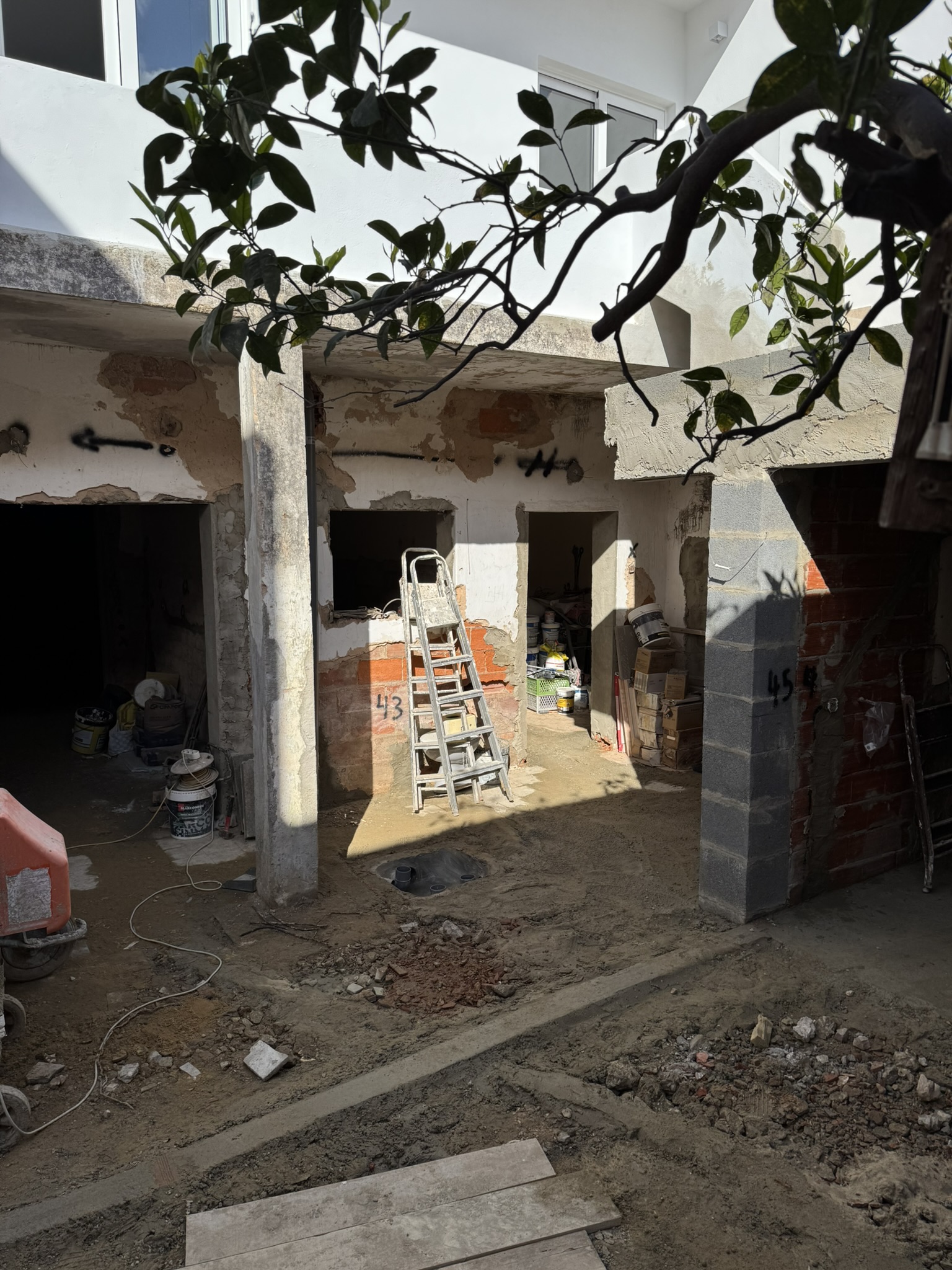 Kitchen, bathroom and bedroom corner