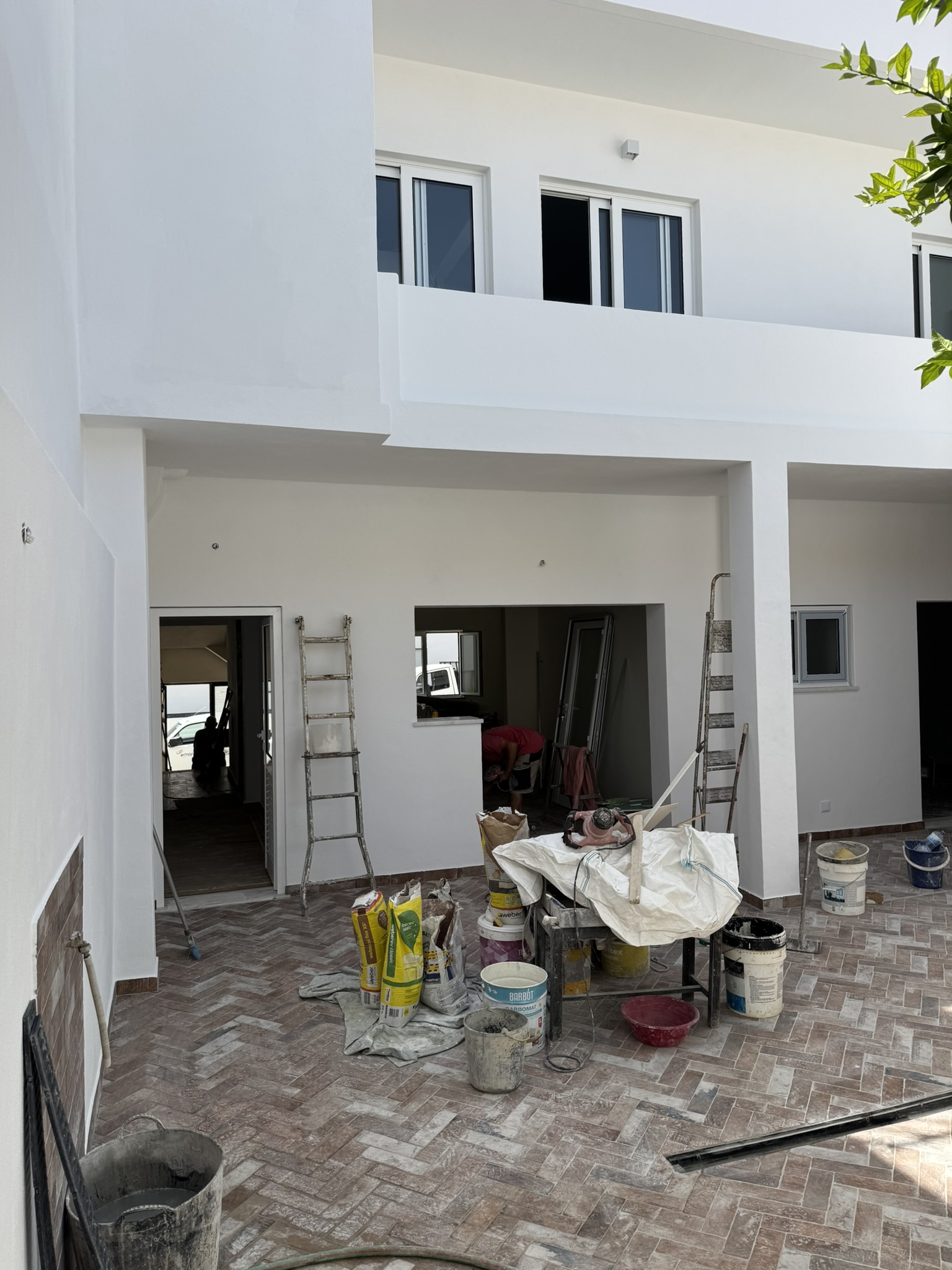 Windows and doors going in