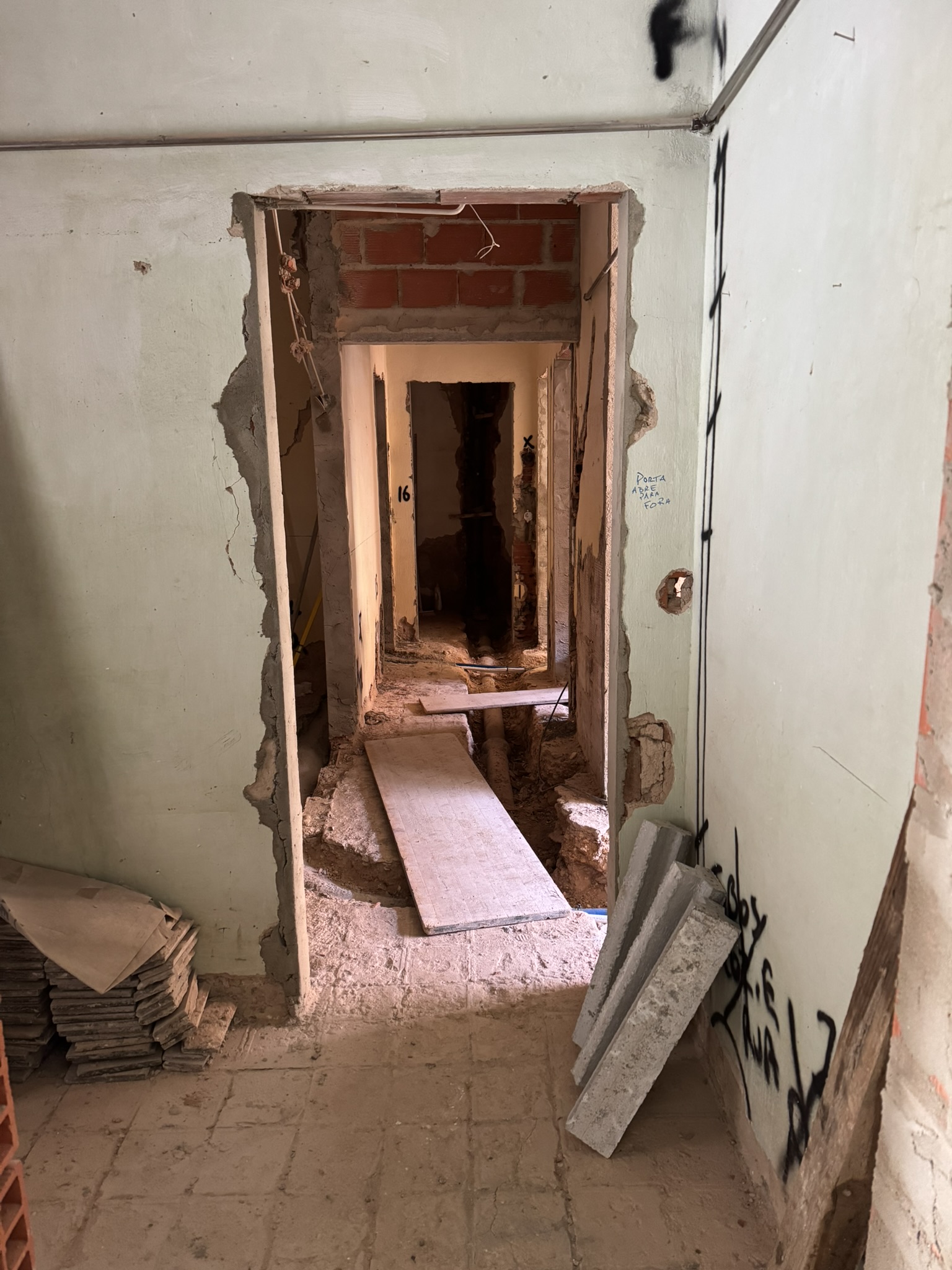 old main sewage pipe