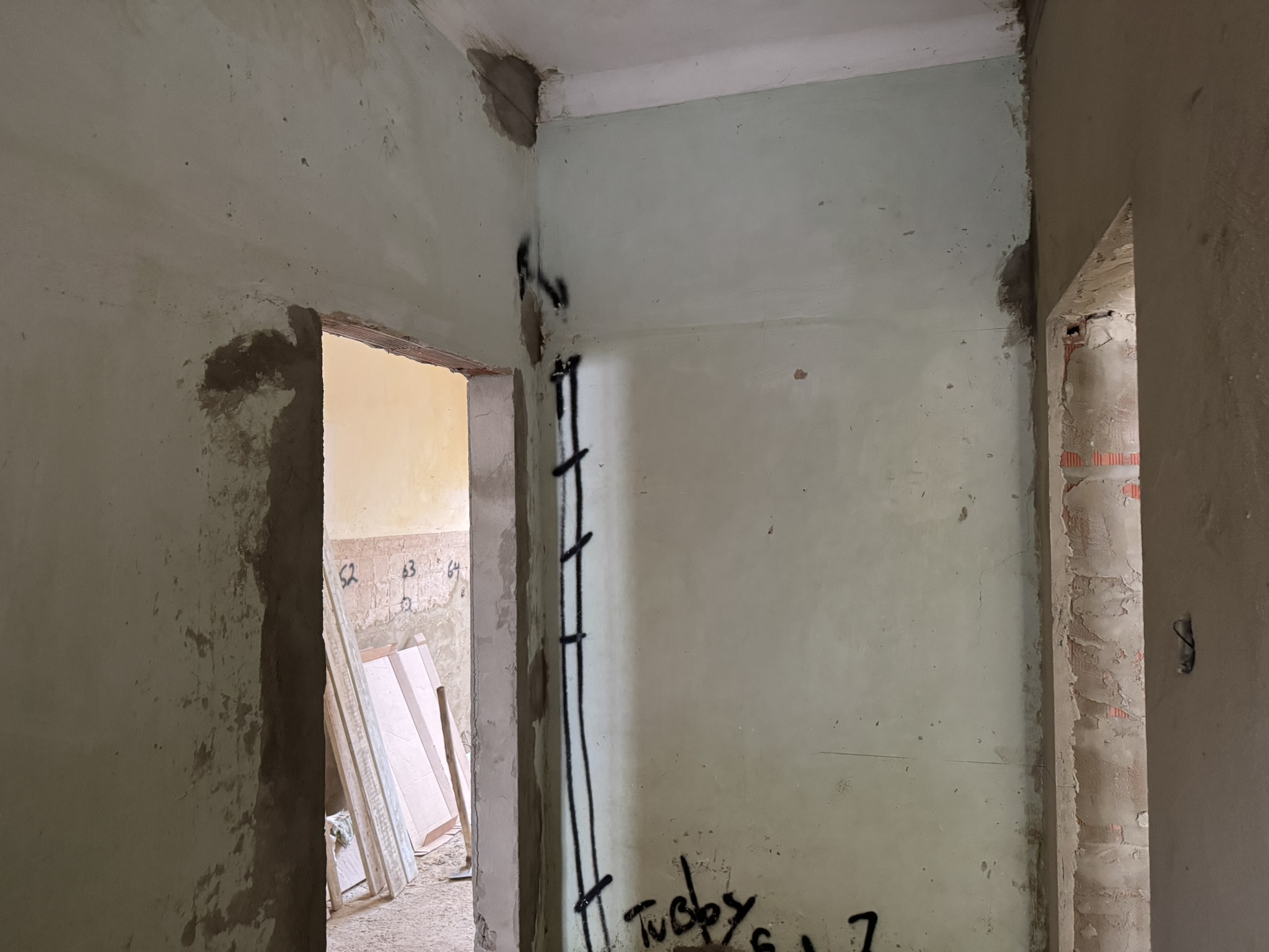 New ground floor apartment entry door